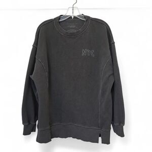 AERIE OFFLINE The Chill Keith Haring NYC Oversized Distressed Sweater Small